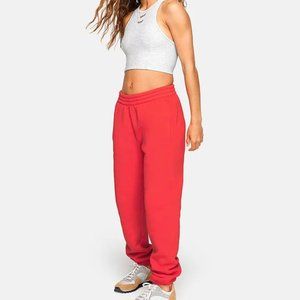 Outdoor Voices Nimbus Cotton Sweatpants in Apple Red